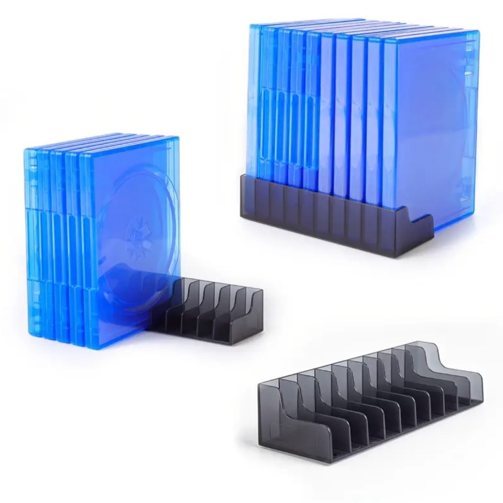 Brand New Acrylic Game DVD Holder Stand Organizer 10-Slot Media Storage Rack